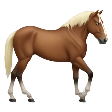 Horse with the head of joe biden sticker