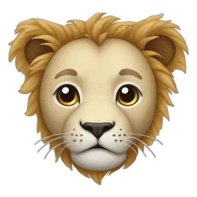 Diaper logo lion sticker