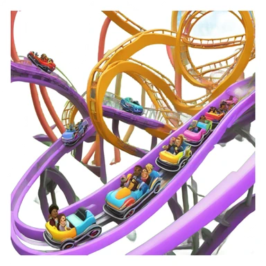 Rollercoaster sticker