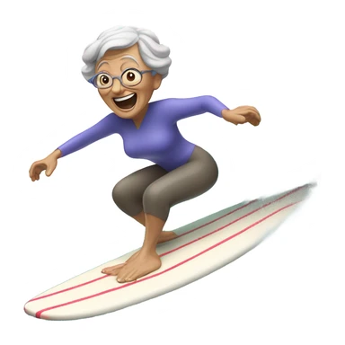 Nan surfing sticker