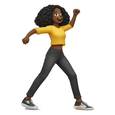 garota dançando funk sticker