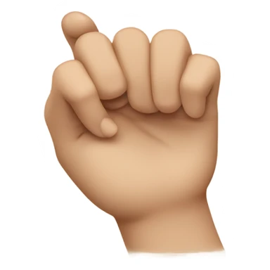 a hand opening and closing like the shape of a mouth sticker