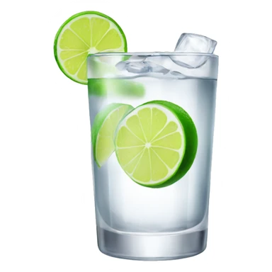 Vodka with soda and lime  sticker