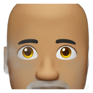 the rock raise eye brown sticker