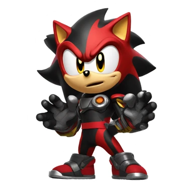Shadow the Hedgehog emoji, character from sonic sticker