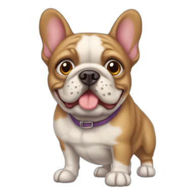 Chien bouledogue sticker