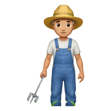 man plowing a field sticker