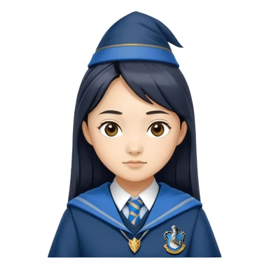 Cho Chang in harry potter, wear hogwarts Ravenclaw uniform sticker