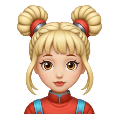 Space buns sticker
