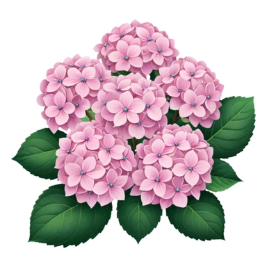 Pink Pastel Aesthetic Hydrangeas sticker