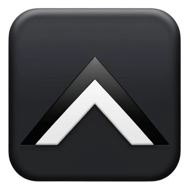 iOS emoji, minimal dark spark, small zigzag, flat sticker