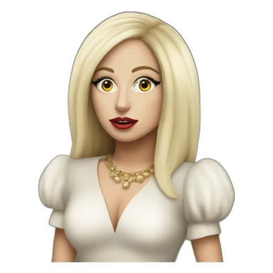 Lady Gaga in a Judas’s clip  sticker