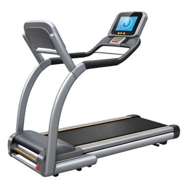 empty treadmill without anyone standing on it sticker