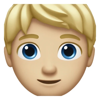 blond hair man blue eyes sticker