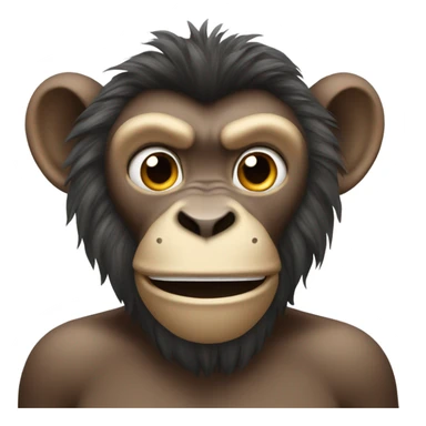 A stupid monkey that look like a lion sticker