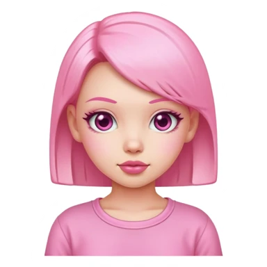 Cute cool pink 2000s bimbo girl sticker