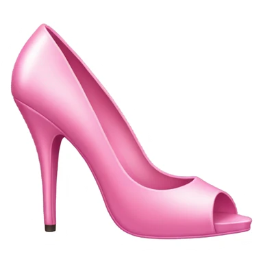 High heel pink sticker