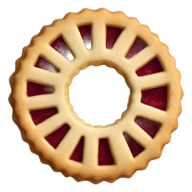 Linzer cookie sticker