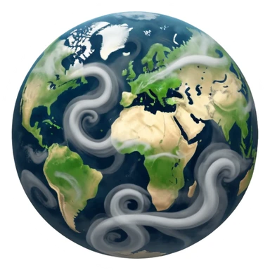 Pollution on earth the view should be were we see it out in the space  sticker