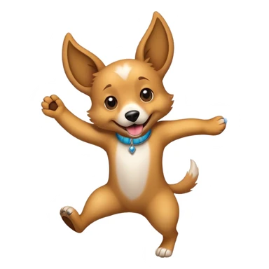 Dog dancing  sticker