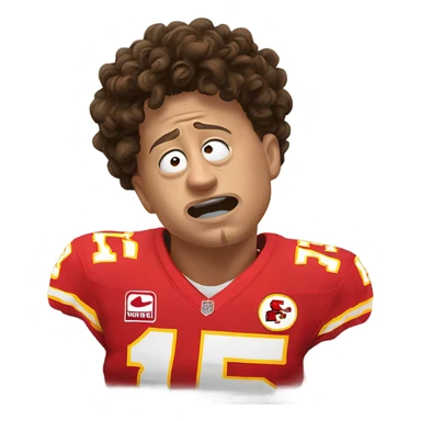 Patrick Mahomes crying  sticker