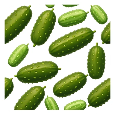 green pickle with bumpy texture sticker