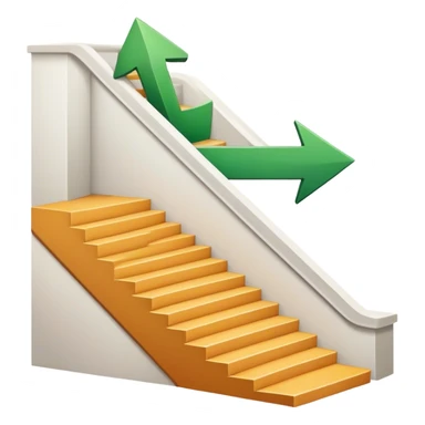 arrow down stairs sticker