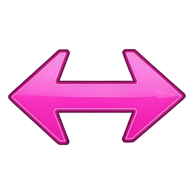 Pink go back arrow  sticker