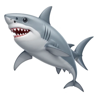 a shark wearing shoes sticker