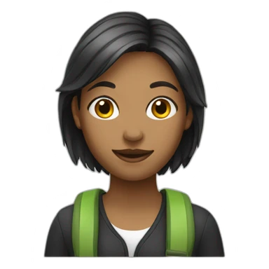 female student sticker