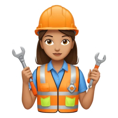 City Maintenance Worker woman sticker