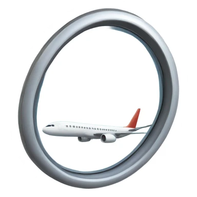 Airplane window sticker