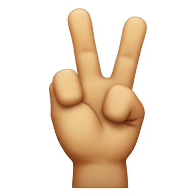 Crossed fingers sticker