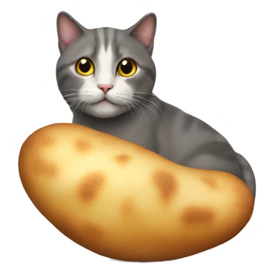 cat is potato sticker