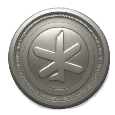 special coin design with pulse symbol sticker