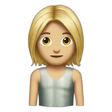 Kurt Cobain in a dress sticker