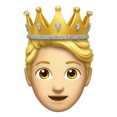 Couronne dans un thème futuriste sticker