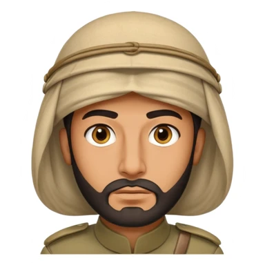 Arab 1984 soldier face sticker