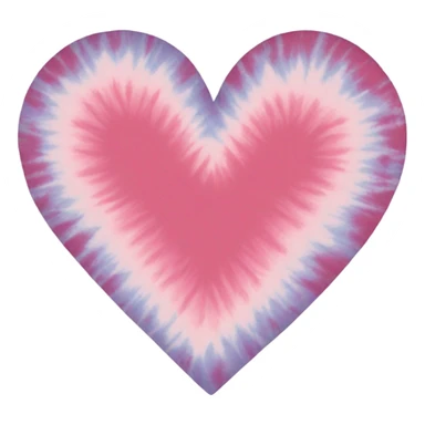 minimal tie die heart sticker