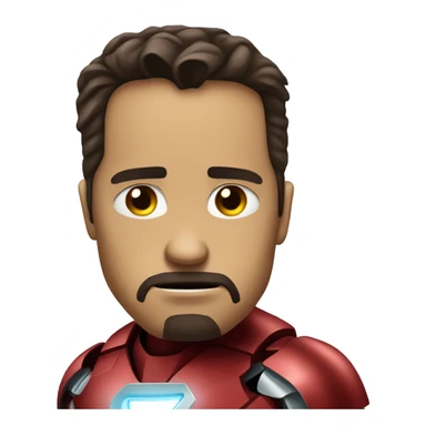 Iron man very sad sticker