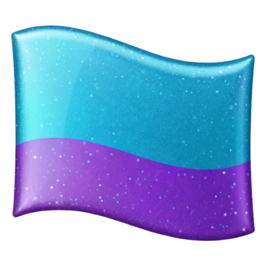 glitter cian and purple lgbtq sticker