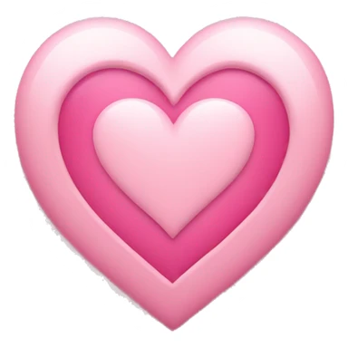 Light pink heart with small pink hearts around it  sticker