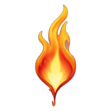 Coeur flamme sticker