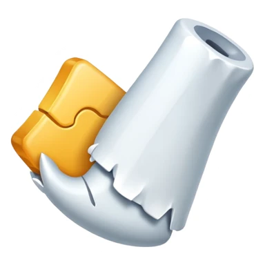 Broken man bone  sticker