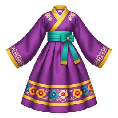 Hanbok with no human just the dress sticker
