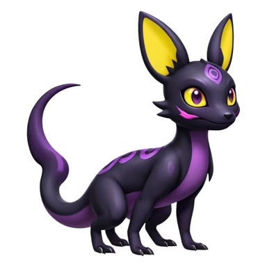 Salandit-Noibat-Umbreon-Hybrid (Full body) sticker