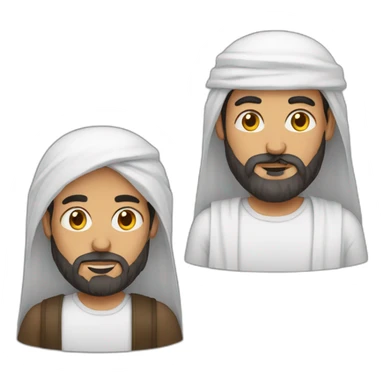 A blind Arabic and beardy man sticker