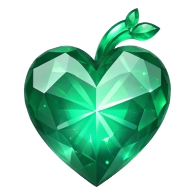  emerald galaxy heart sticker