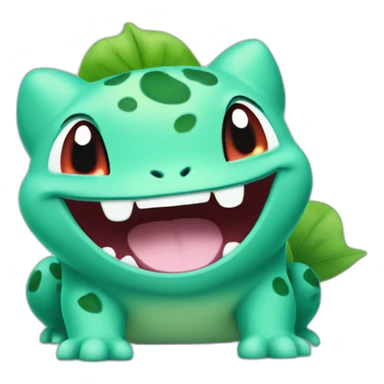 happy Bulbasaur sticker