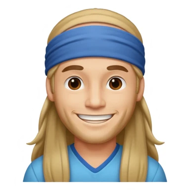 Hippie man smiling sticker